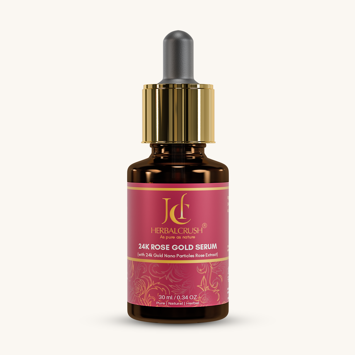 HerbalCrush 24K Rose Gold Face Serum