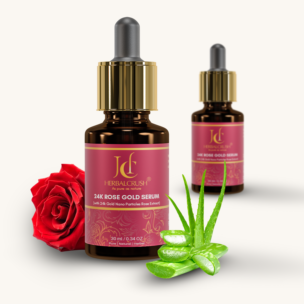 HerbalCrush 24K Rose Gold Face Serum - Image 2
