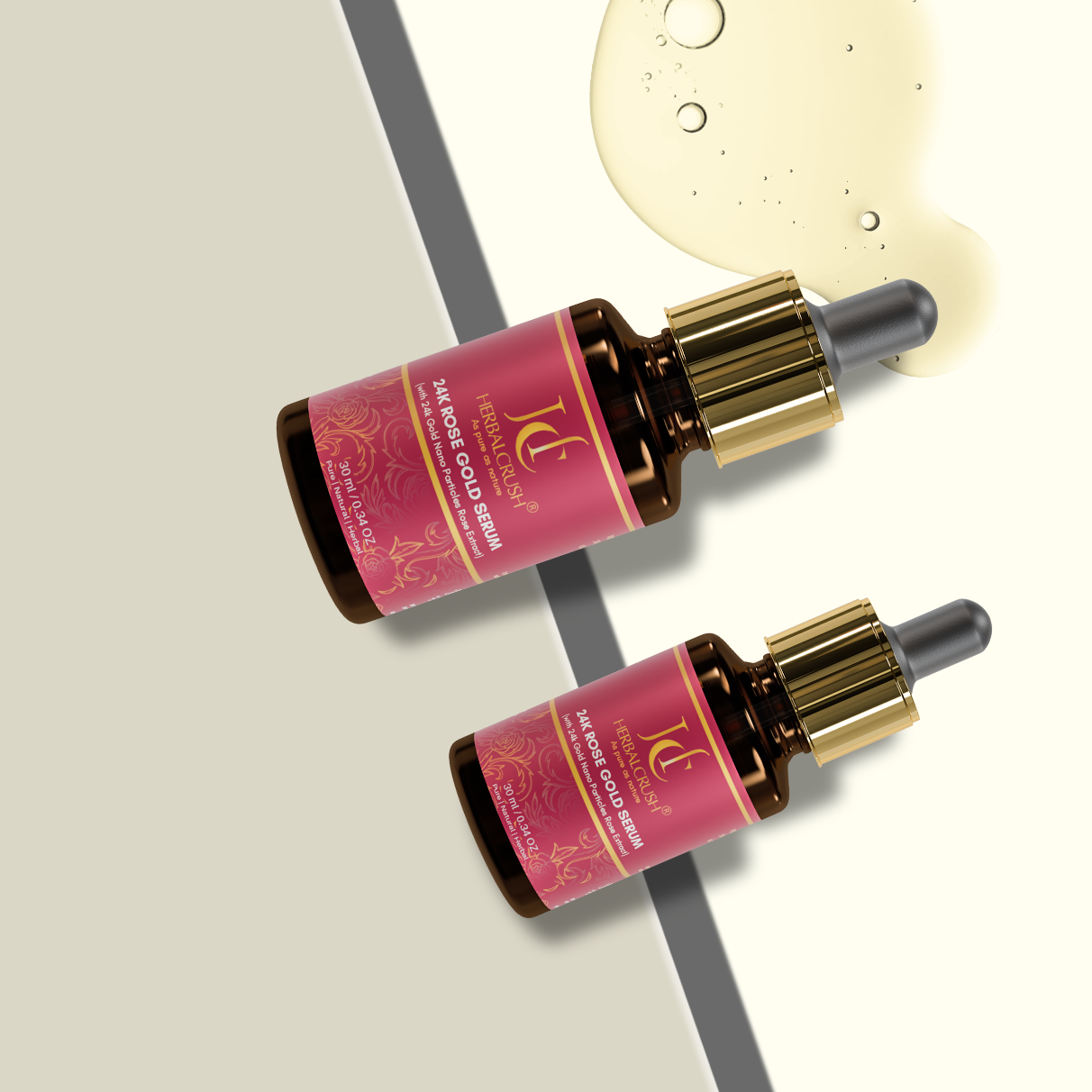 HerbalCrush 24K Rose Gold Face Serum - Image 4