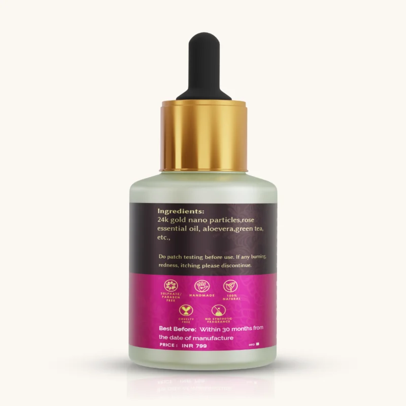 HerbalCrush 24K Rose Gold Face Serum - Image 5