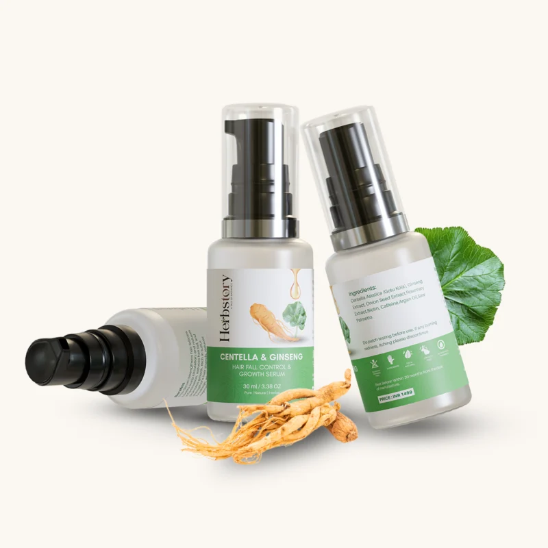 Herbstory Centella & Ginseng Hair Fall Control & Hair Growth Serum - Image 3