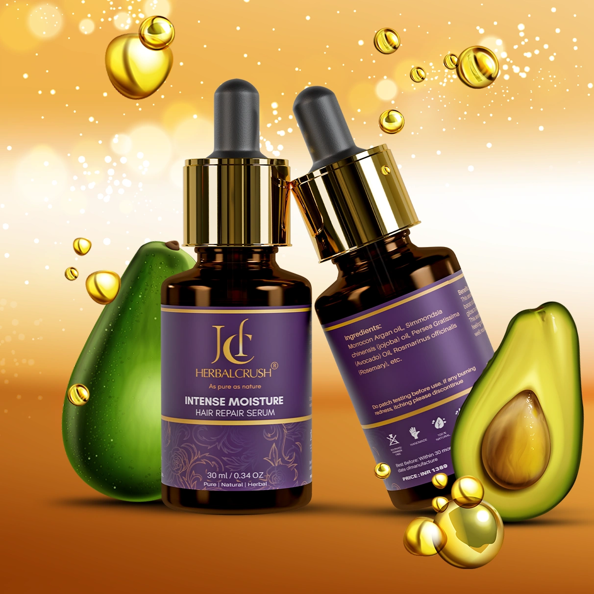 Herbalcrush Intense Moisture Hair Serum - Image 4