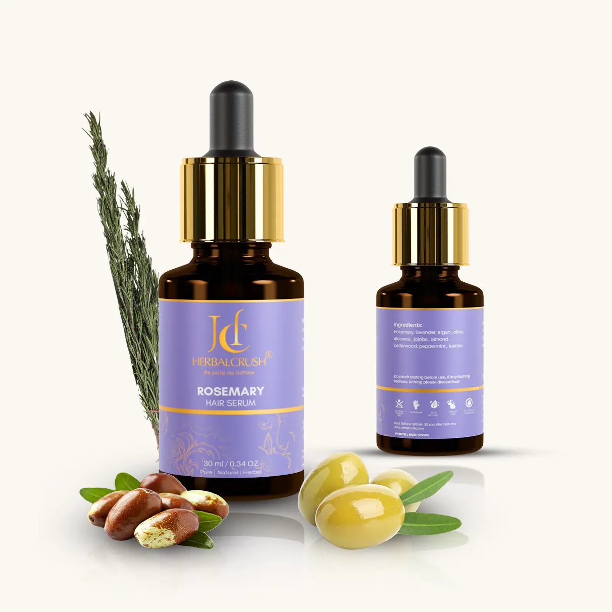 Herbalcrush Rosemary Hair Serum - Image 2