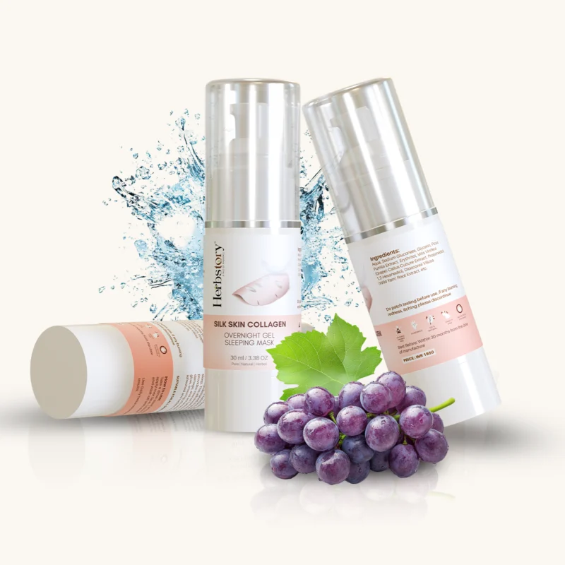 Herbstory Silk skin Collagen Overnight Gel Sleeping Mask - Image 2