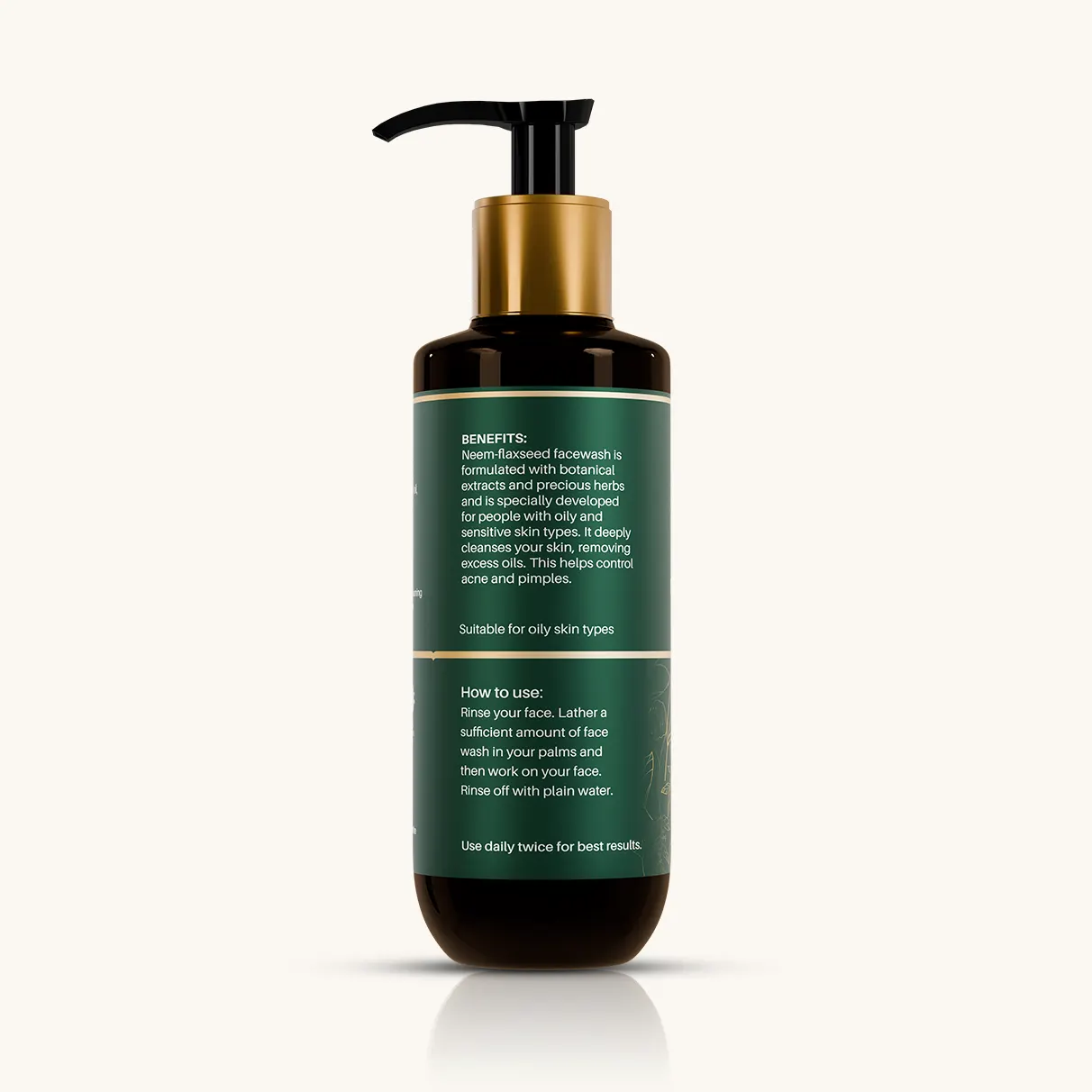 Herbalcrush Neem-Flaxseed Hydrating Facewash - Image 2