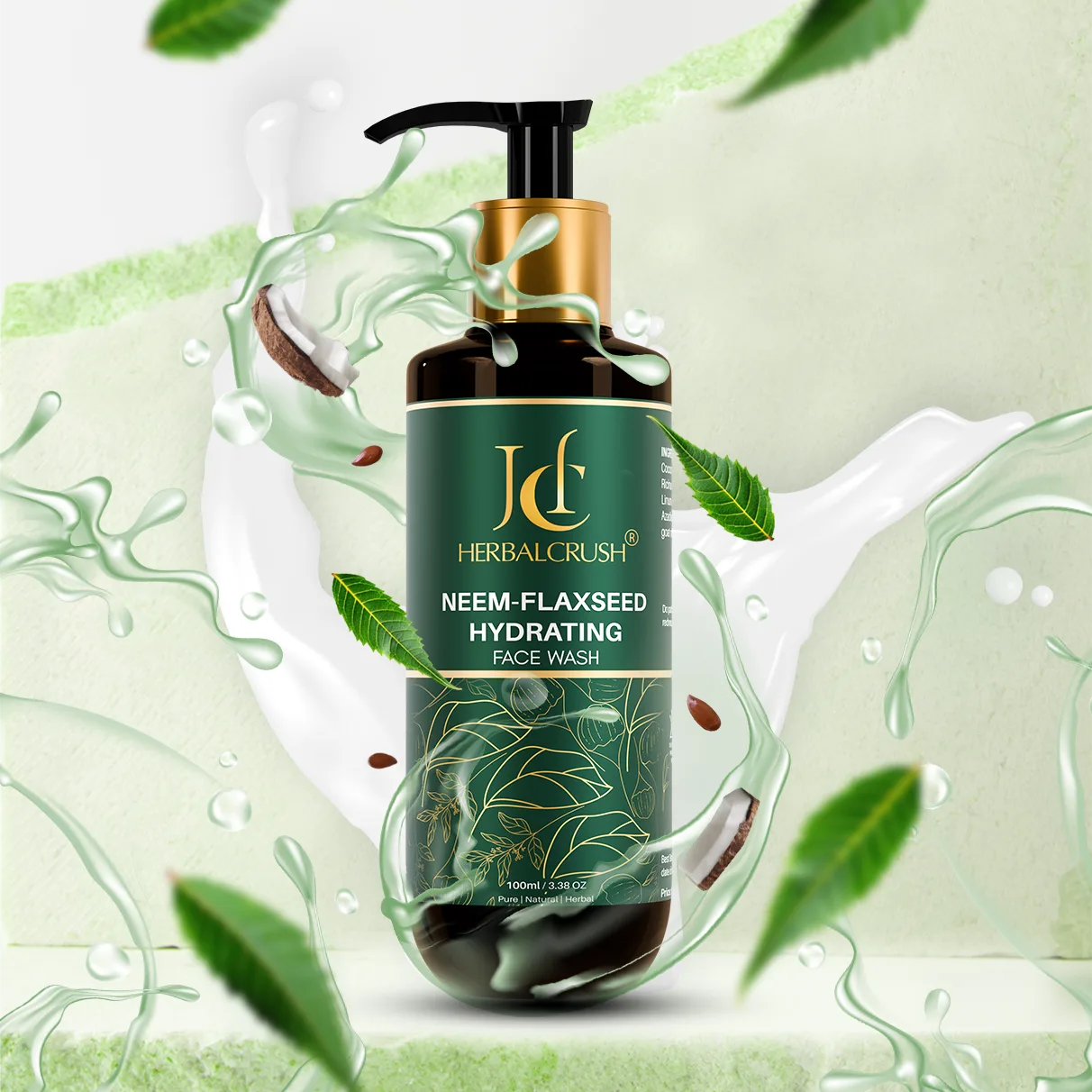 Herbalcrush Neem-Flaxseed Hydrating Facewash - Image 4