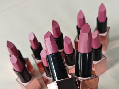 winter rose lipstick _warm pink shade