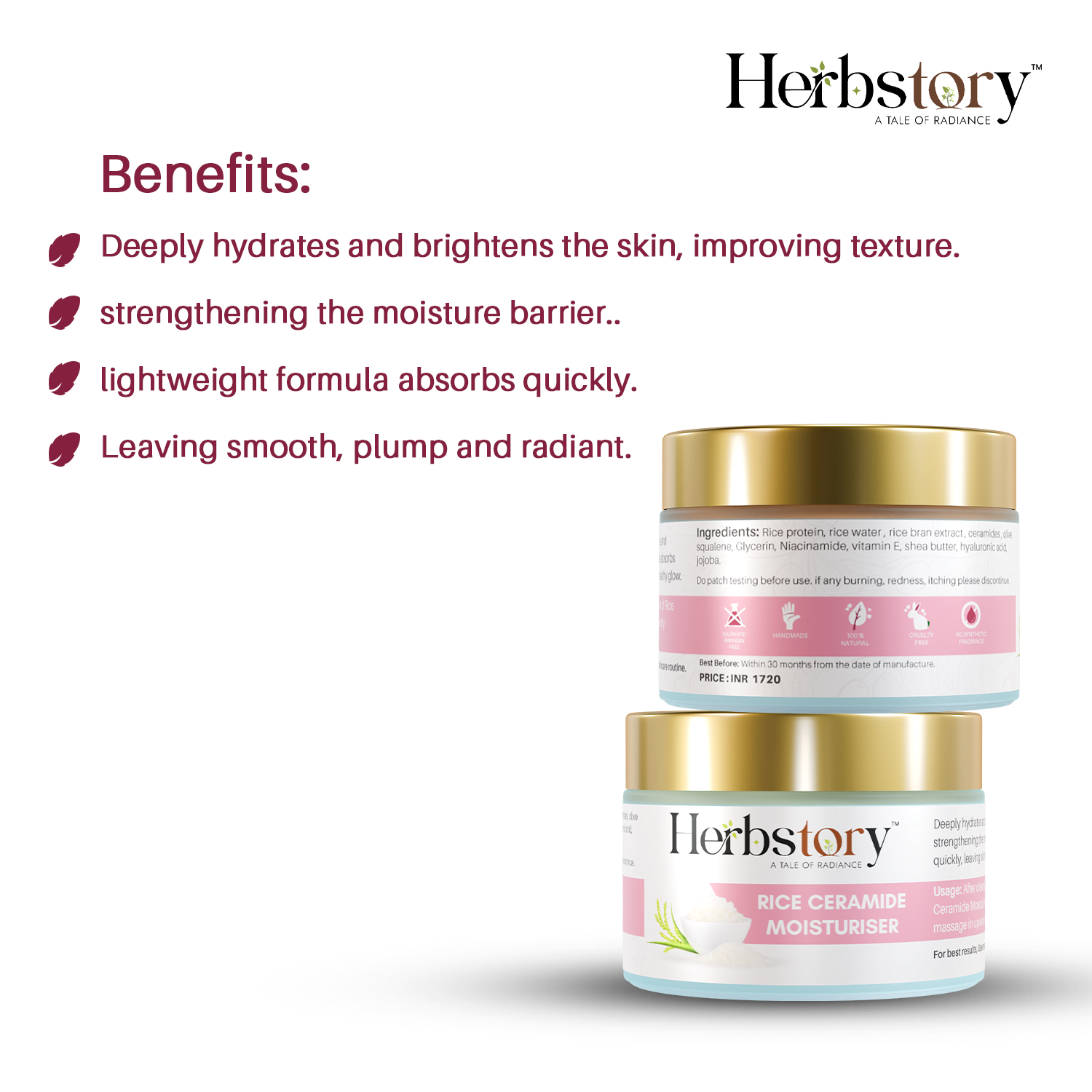 Rice water + Ceramide Moisturiser - Image 5