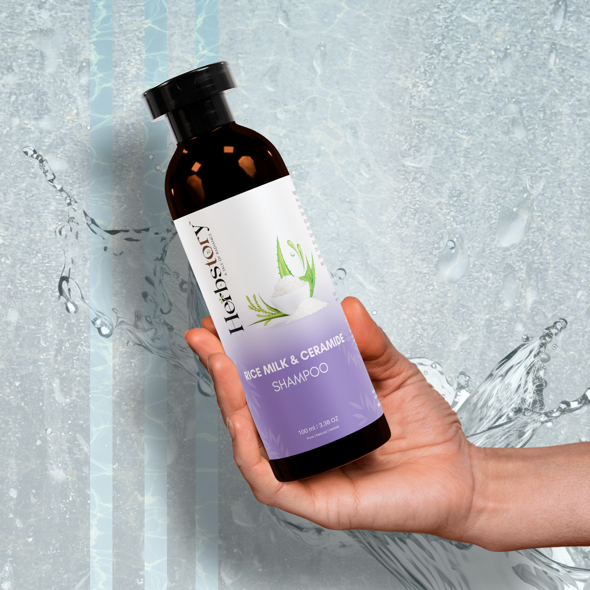 Herbstory Rice Milk & Ceramide Shampoo - Image 4