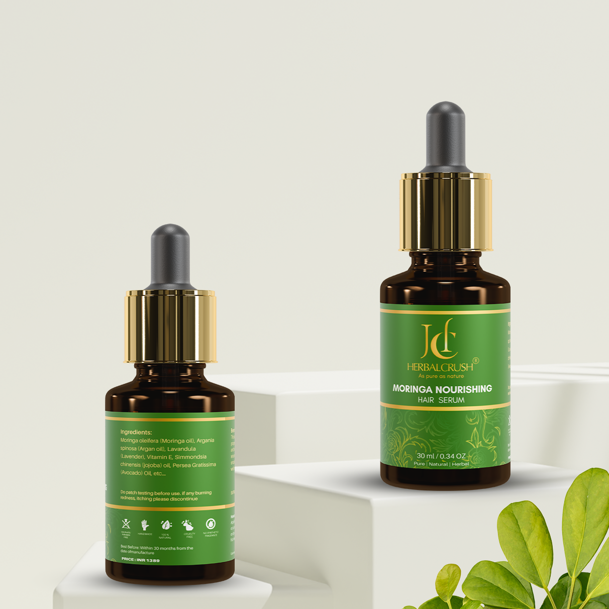Herbalcrush Moringa Nourishing Hair Serum - Image 4