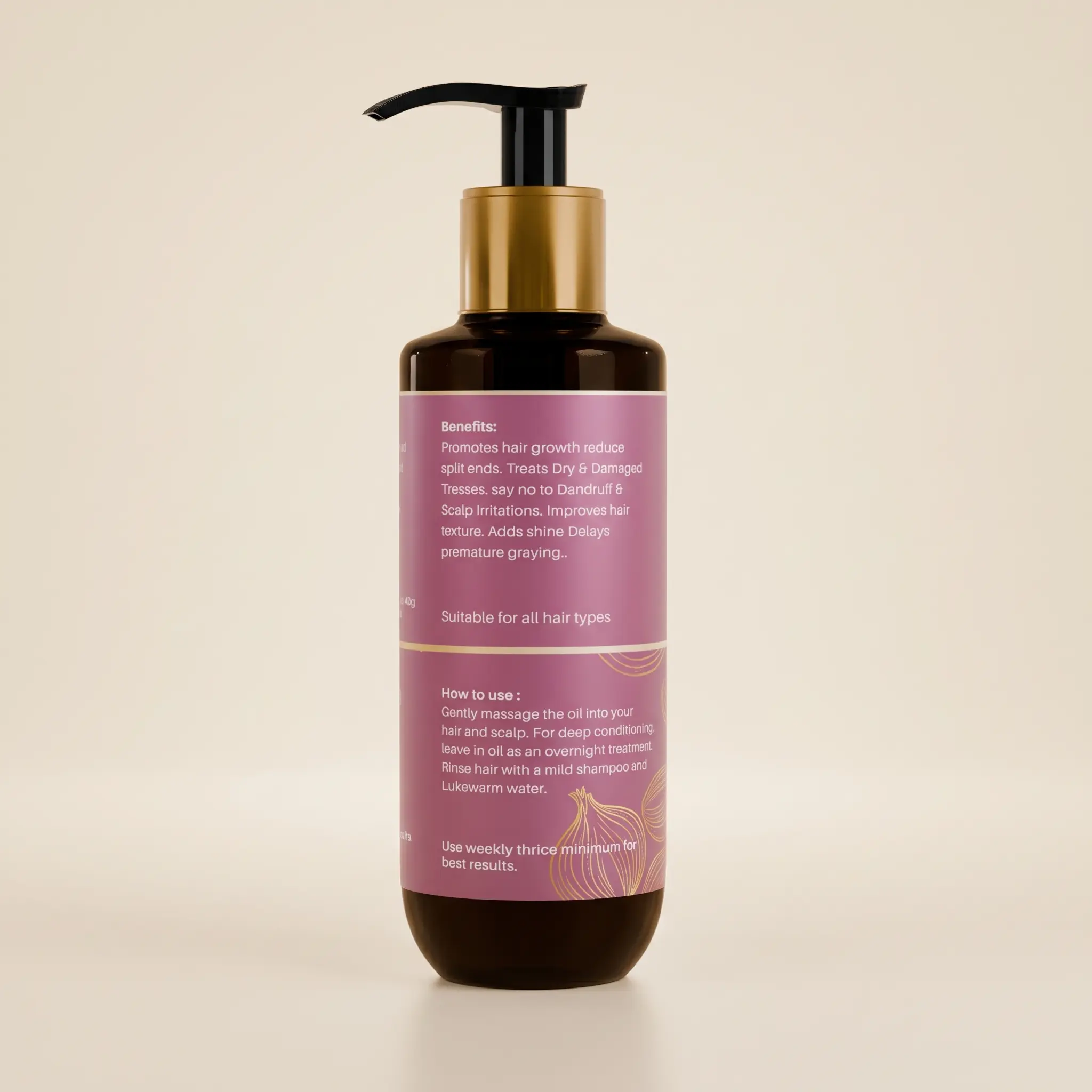 Herbalcrush Onion Hair Oil - Image 3